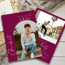 Buscar granate invitaciones Graduado de secundaria