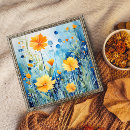 Buscar pinturas de girasoles posters Azul