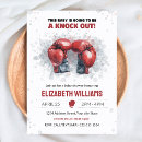 Buscar de boxeo invitaciones Acuarela