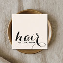 Buscar pelo negro tarjetas de visita Elegante