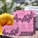 Buscar mariposa púrpura tarjetas de visita Salón de belleza