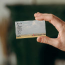 Buscar campo agrícola tarjetas de visita Fotografía