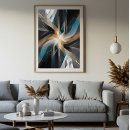 Buscar azul con negro posters Contemporáneo