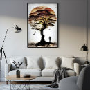 Buscar raíces del árbol posters Paz