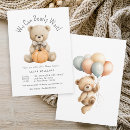 Buscar el esperar invitaciones Oso de peluche lindo