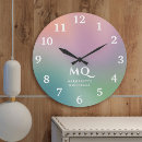 Buscar comedia relojes de pared Monograma