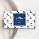 Buscar ancla azul tarjetas de visita Capitán