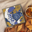 Buscar papel pintado floral azul posters Botánico
