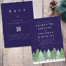 Buscar del invierno boda invitaciones Bosque de pinos