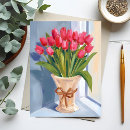 Buscar ramo de tulipanes postales Rosa