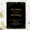 Buscar negro y oro invitaciones Mínimo
