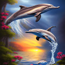 Buscar delfín azul posters Lindo
