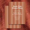 Buscar club de lectura invitaciones Vintage