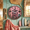 Buscar surfboard relojes de pared Beach