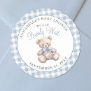 Buscar a cuadros azul y blanco pegatinas Futura madre