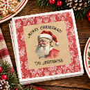 Buscar navidad vintage servilletas Santa claus