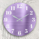 Buscar lila relojes de pared Para ella