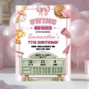 Buscar rosa y púrpura invitaciones Chica