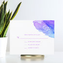 Buscar moderno tarjetas rsvp Morado