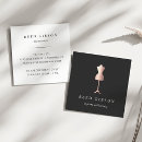 Buscar forma del vestido tarjetas de visita Diseñador de moda