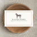 Buscar ecuestre tarjetas de visita Caballo negro