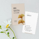 Buscar ginkgo tarjetas de visita Minimalista