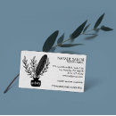 Buscar pluma blanca tarjetas de visita Para ella