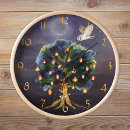 Buscar nocturno relojes de pared Para ella