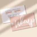 Buscar cita tarjetas de visita Artista de maquillaje