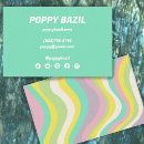 Buscar rayas coloridas tarjetas de visita Moderno