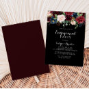 Buscar rojo negro fiesta compromiso invitaciones Para ella