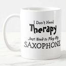 Buscar saxofón tazas Música de saxofón