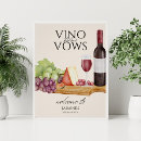 Buscar queso y vino posters Ducha de novia