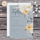 Buscar amarillo y blanco boda invitaciones Floral