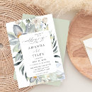 Buscar menta y blanco invitaciones Elegante