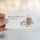 Buscar facial tarjetas de visita Masaje