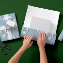 Buscar escarchado papel de regalo Muñeco de nieve