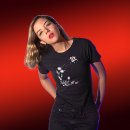 Buscar flores blancas camisetas Negro y blanco
