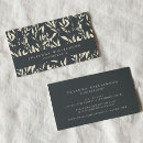 Buscar estampado tarjetas de visita Negro y blanco