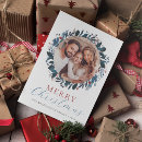 Buscar flores azules tarjetas Navidades alegres