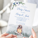 Buscar búho blanco invitaciones Acuarela