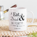 Buscar 40 o cumpleaños divertido tazas Para ella