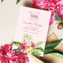 Buscar tropical invitaciones de cumpleaños Verde