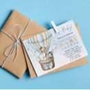 Buscar hot air balloon invitaciones Azul y oro