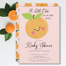 Buscar fruta 11x16 invitaciones Naranja