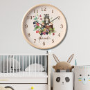 Buscar zorro relojes de pared Para niños