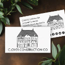 Buscar remodelación casas de tarjetas de visita Construcción