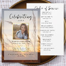 Buscar funeral program tarjetas Elegante