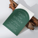 Buscar verde de botella invitaciones Minimalista