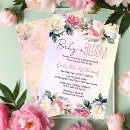 Buscar rosas bebés invitaciones Futura madre